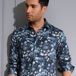 Locomotive Men Premium Satin Printed Occasion Shirt-image-93