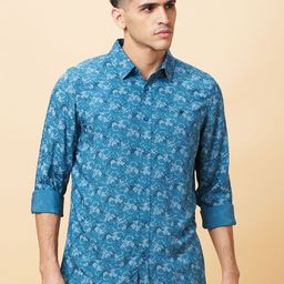 Being Human Men Slim Fit Floral Opaque Printed Casual Shirt-picture-6