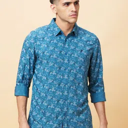 Being Human Men Slim Fit Floral Opaque Printed Casual Shirt-picture-38