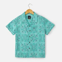 Allen Solly Junior Boys Floral Opaque Printed Casual Shirt-picture-42