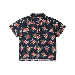 Allen Solly Junior Boys Floral Printed Spread Collar Short Sleeves Cotton Casual Shirt-image-97