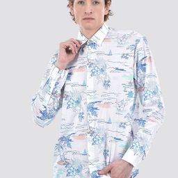 Numero Uno Graphic Opaque Printed Cotton Casual Shirt-image-83
