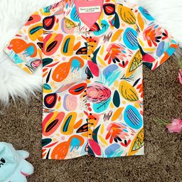 The Lion and The Fish Boys Comfort Conversational Printed Casual Shirt-image-79