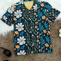 The Lion and The Fish Boys Comfort Floral Printed Casual Shirt-image-59