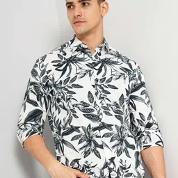 Celio Floral Printed Slim Fit Casual Shirt-image-31
