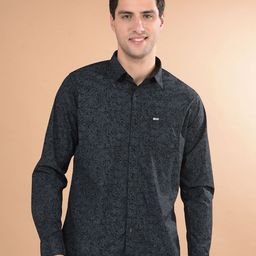 Canary London Men Smart Spread Collar Floral Printed Cotton Slim Fit Casual Shirt-image-66