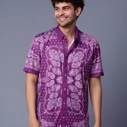 GO DEVIL Men Opaque Printed Casual Shirt-image-5