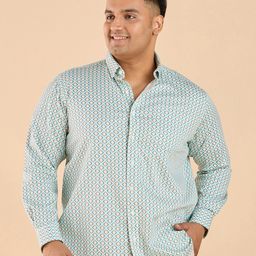 Big Hello - The Plus Life Men Standard Printed Plus Size Casual Shirt-image-97