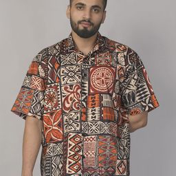 BROWN BROTHERS Relaxed Oversized Ethnic Motifs Printed Casual Shirt-image-41