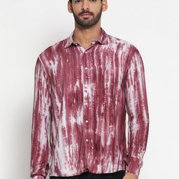 JAVINISHKA Relaxed Tie & Dyed Casual Shirt-image-3