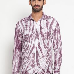 JAVINISHKA Tie & Dye Printed Relaxed Regular Fit Opaque Casual Shirt-image-77