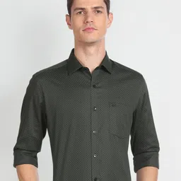 Arrow Slim Fit Opaque Printed Casual Shirt-picture-42