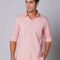 Oxemberg Men Spread Collar Slim Fit Printed Casual Shirt-image-76