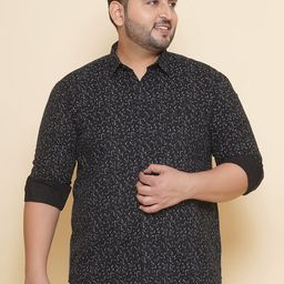 John Pride Plus Size Abstract Printed Pure Cotton Casual Shirt-picture-17