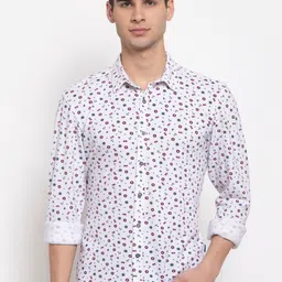 Pepe Jeans Men White Opaque Printed Casual Cotton Shirt-picture-48