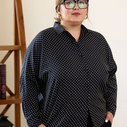 NANGALIA RUCHIRA Women Comfort Opaque Printed Casual Plus Size Shirt-picture-53