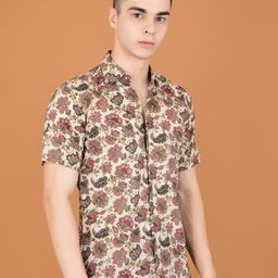 Boholyfe Men Comfort Opaque Printed Casual Shirt-image-78