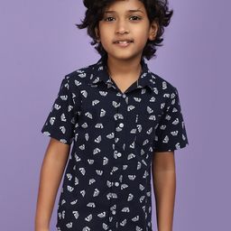 V-Mart Boys Conversational Printed Cotton Casual Shirt-image-91
