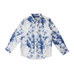 Pepe Jeans Boys Relaxed Tie And Dye Cotton Casual Shirt-image-42