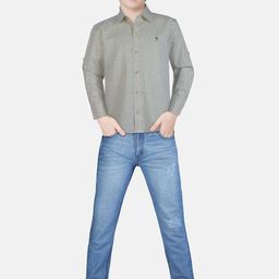 Palm Tree Boy White Printed Casual Shirt-image-20