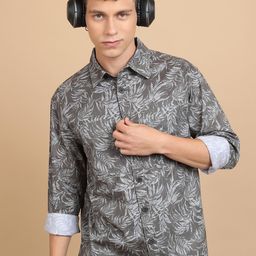 HIGHLANDER Floral Printed Cotton Casual Shirt-image-74