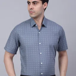 JAINISH Classic Opaque Printed Pure Cotton Formal Shirt-image-23