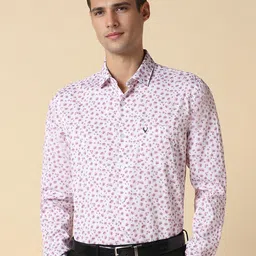 Allen Solly Slim Fit Floral Printed Pure Cotton Formal Shirt-image-17