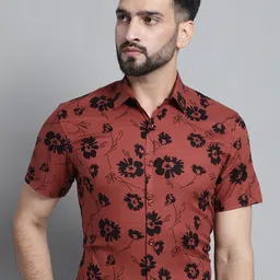JAINISH Classic Floral Printed Formal Shirt-image-67
