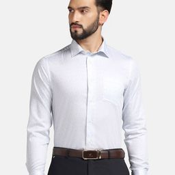 Blackberrys India Slim Floral Printed Cotton Formal Shirt-image-75