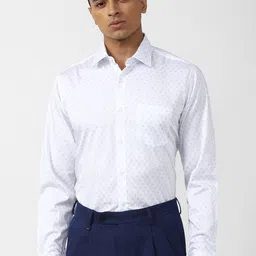 Van Heusen Micro Ditsy Printed Pure Cotton Formal Shirt-image-16