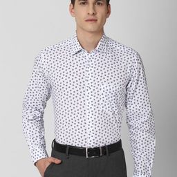 Van Heusen Men White Printed Formal Shirt-image-34