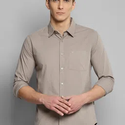 Allen Cooper Men Grey Slim Fit Cotton Casual Shirt-image-54