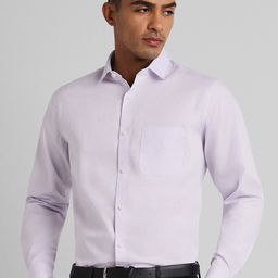 Peter England Elite Spread Collar Pure Cotton Formal Shirt-picture-2