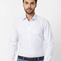 Raymond Cutaway Collar Long Sleeves Regular Fit Cotton Formal Shirt-image-15
