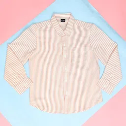 Hoop Boys Bengal Striped Regular Fit Cotton Casual Shirt-picture-18