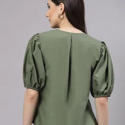 Style Quotient Puff Sleeves Shirt Style Top image 3