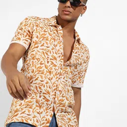 Campus Sutra Classic Abstract Printed Casual Shirt-image-83