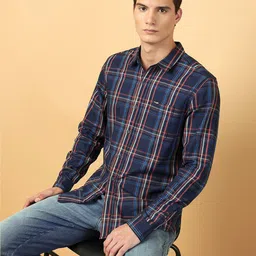 Wrangler Tartan Checked Cotton Casual Shirt-image-81