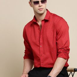 INVICTUS Micro Ditsy Printed Sport Slim Fit Cotton Casual Shirt-image-49