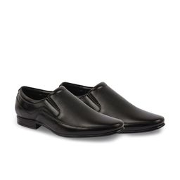 FAUSTO Men Genuine Leather Textured Formal Slip-on Shoes-picture-38