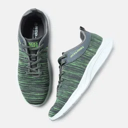 Jack & Jones Men Woven Design Lace-Up Sneakers-46
