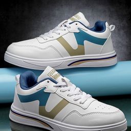 ASIAN Men Striped Lace Up Sneakers-picture-40