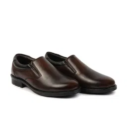 FAUSTO Men Genuine Leather Formal Slip On Shoes-image-28