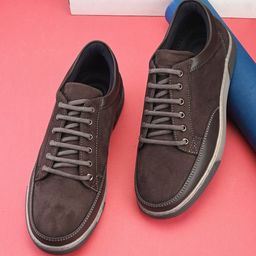 The Roadster Lifestyle Co. Men Brown Lace Up Moisture Wicking Memory Foam Casual Sneakers-image-29