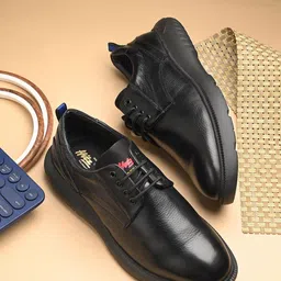 Hitz Men Leather Formal Lace-Up Derby Shoes-picture-20
