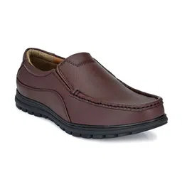 Eego Italy Men Brown Solid Formal Loafers-picture-38
