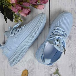 Jove Women Woven Design Comfort Insole Mesh Basics Sneakers-image-65