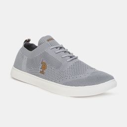 U S Polo Assn Men Grey Woven Design Sneakers-23