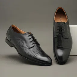 Ruosh Men Textured Leather Formal Derbys-image-81