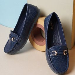 SCENTRA Women Blue Smart Loafers-picture-25